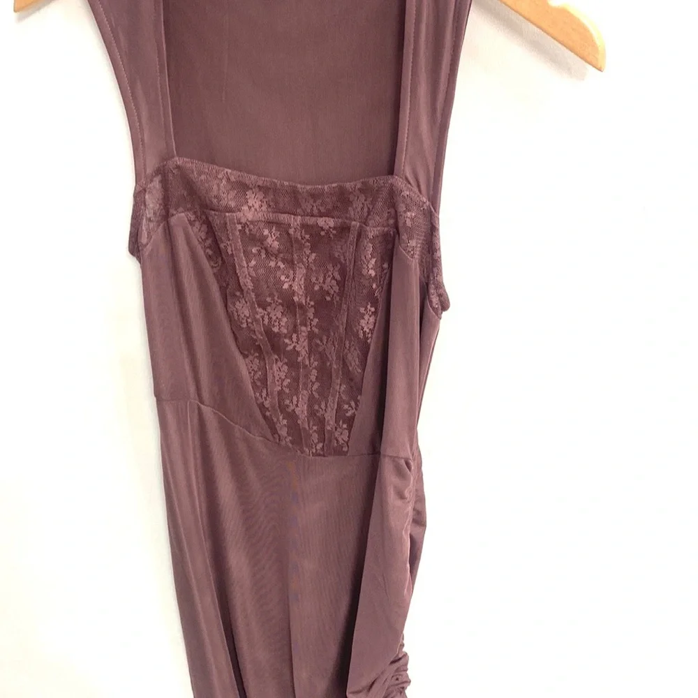 (A53) NEW Free People INTIMATELY Corset-Is Convertible Mesh Bodycon Dress,S,NWOT